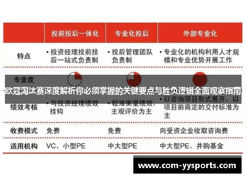 欧冠淘汰赛深度解析你必须掌握的关键要点与胜负逻辑全面观察指南 欧冠淘汰赛深度解析你必须掌握的关键要点与胜负逻辑全面观察指南